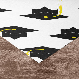 Graduatie Caps Patroon Tissuepapier