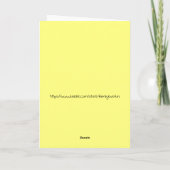 Graduatie Congratulations I Think Therefore I Am Kaart (Achterkant)