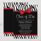 Graduatie in de rode hoofdkamer kaart (Voorkant / Achterkant)