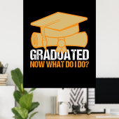 Graduatie Kunst | Afgestudeerd Wat Nu Te Doen Poster (Thuiskantoor)