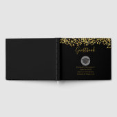 Graduatie-lampklasse van 20xx Faux Gold Glitter Gastenboek (Volledig)
