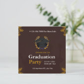 graduatie party call for class kaart (Staand voorkant)