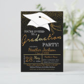 Graduatie Party Invitation Kaart (Staand voorkant)