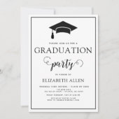 Graduatie Party Invitation Kaart (Voorkant)