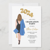 Graduatie Party Invitation Kaart (Voorkant)