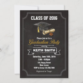 Graduatie Party Invitation Kaart