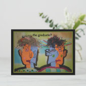 Graduatie Party Invitation Kaart (Staand voorkant)