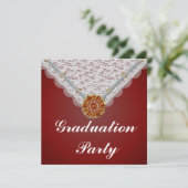 Graduatie Party Invitation Kaart (Staand voorkant)