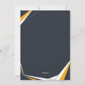 Graduatie Party Invitation Kaart (Achterkant)