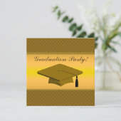 Graduatie Party Invitation Kaart (Staand voorkant)