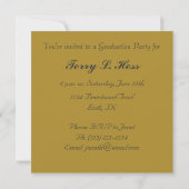 Graduatie Party Invitation Kaart (Achterkant)