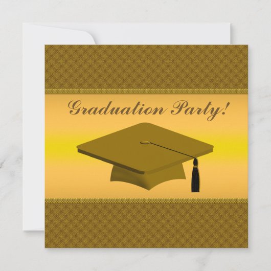 Graduatie Party Invitation Kaart (Voorkant)