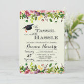 Graduatie Party Invitation Kaart (Staand voorkant)