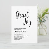 Graduatie Party Invitation Kaart (Staand voorkant)