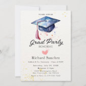 Graduatie Party Invitation Kaart (Voorkant)