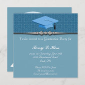 Graduatie Party Invitation Kaart (Voorkant / Achterkant)