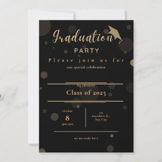 Graduatie Party Invitation Kaart