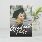 Graduatie Party Invitation Kaart (Staand voorkant)