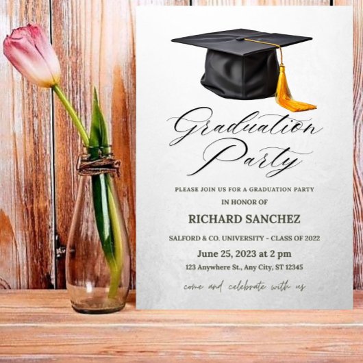 Graduatie Party Invitation Kaart