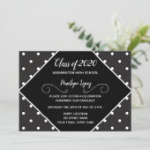Graduatie Party Invitation Kaart (Staand voorkant)