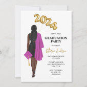 Graduatie Party Invitation Kaart (Voorkant)