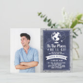 Graduatie Party Invitation Kaart (Staand voorkant)