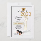 Graduatie Party Invitation Kaart (Voorkant)