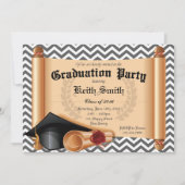 Graduatie Party Invitation Kaart (Voorkant)