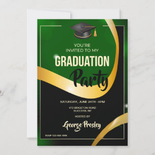 Graduatie Party Invitation Kaart