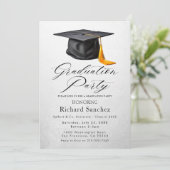 Graduatie Party Invitation Kaart (Staand voorkant)
