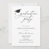 Graduatie Party Invitation Kaart (Voorkant)