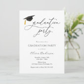 Graduatie Party Invitation Kaart (Staand voorkant)