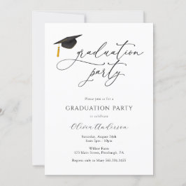Graduatie Party Invitation Kaart