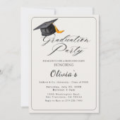 Graduatie Party Invitation Kaart (Voorkant)