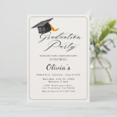 Graduatie Party Invitation Kaart (Staand voorkant)