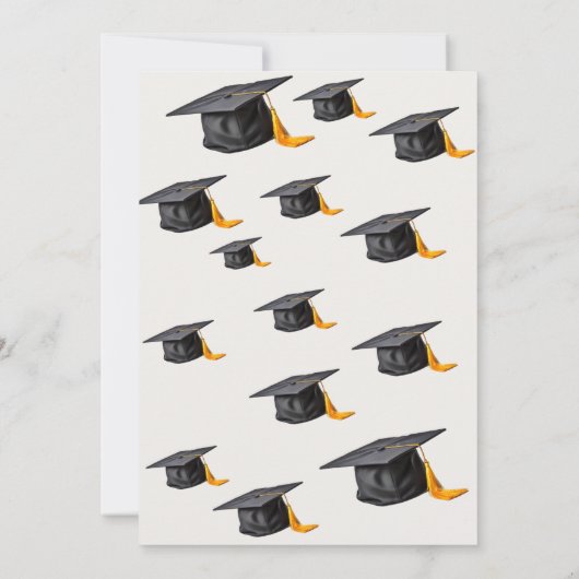 Graduatie Party Invitation Kaart (Achterkant)