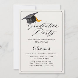 Graduatie Party Invitation Kaart