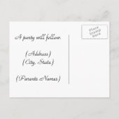 Graduatie Party Invitation Uitnodiging Briefkaart (Achterkant)