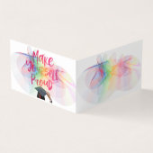 Graduatie Party Invitation Visitekaartje (Buitenkant)