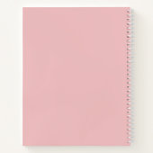 Graduatie Party Pink Guest Advice Book Modern Notitieboek (Achterkant)