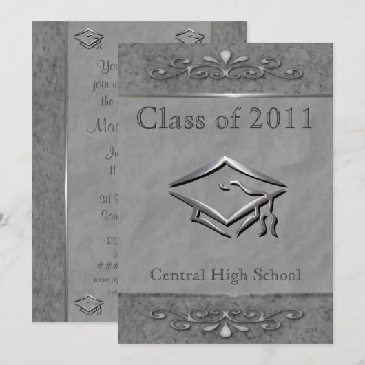   Graduatie Uitnodigingen (Voorkant / Achterkant)