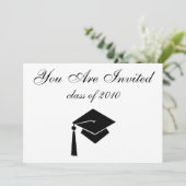 Graduatie-uitnodigingen met aangepaste datum kaart (Staand voorkant)