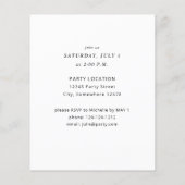 Graduatie van de begrotingspartij Afstuderen Pet Flyer (Achterkant)