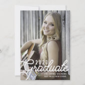 Graduatie van de Foto van het manuscript van Retro Kaart (Voorkant)