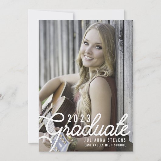 Graduatie van de Foto van het manuscript van Retro Kaart (Voorkant)