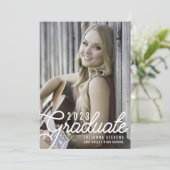 Graduatie van de Foto van het manuscript van Retro Kaart (Staand voorkant)