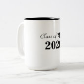 Graduatiebeker Tweekleurige Koffiemok (Voorkant links)
