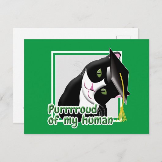 Graduatiekat Briefkaart (Voorkant / Achterkant)