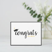 Graduatieknop voor granaten briefkaart (Staand voorkant)