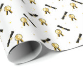Graduatielintsterren Cadeaupapier (Rol Hoek)